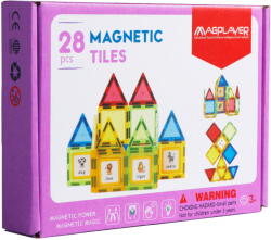 Magplayer Set de constructie magnetic 3D - 28 piese (MPL2-28)