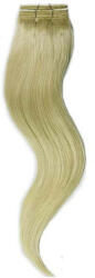 HairExtensionShop Tresszelt Emberi Póthaj Világosszőke Színben 60cm (Weft Haj #24) (RW6024)