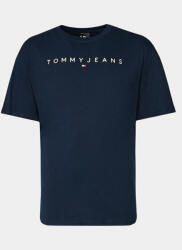 Tommy Jeans Póló Linear Logo DM0DM17993 Sötétkék Regular Fit (Linear Logo DM0DM17993)