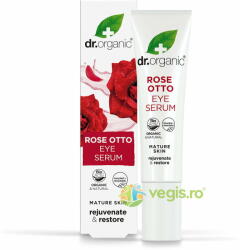 Dr. Organic Ser Anti-Aging pentru Ochi cu Trandafiri 15ml Crema antirid contur ochi