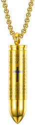 BeSpecial Colier inox glont cu rugaciune 55 cm (CLR351)