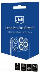 3mk Protection LENS PRO FULL COVER kameravédő üveg (2.5D lekerekített szél, karcálló, 9H, felhelyezést segítő keret) ÁTLÁTSZÓ (GP-150354)