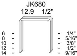  680 tűzőkapocs 8 mm (10000 db) (JK680-08)
