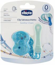Chicco Soother Soother Clip Chain Albastru