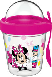 Disney Minnie pohár snack tartó fedéllel és kanállal 350 ml (NVT832031) - mesesajandek
