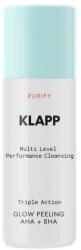Klapp Peeling complex pentru o piele strălucitoare - Klapp Multi Level Performance Purify Triple Action Glow Peeling With AHA + BHA 30 ml