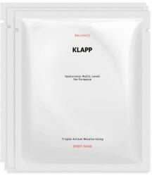 Klapp Mască pentru față - Klapp Triple Action Moisturizing Sheet Mask 3 buc