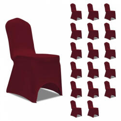 vidaXL 18 db burgundi vörös sztreccs székszoknya (3051644) - balena