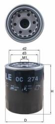 MAHLE Filtru ulei MAHLE OC 274 - piesa-auto