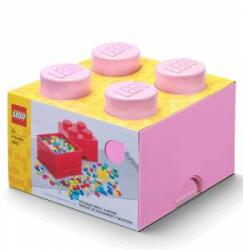 LEGO® Cutie de depozitare LEGO, cărămidă 4, liliac pal, 024127