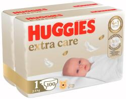 Huggies Extra Care 1 2-5 kg 100 buc