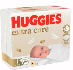 Huggies Extra Care 1 2-5 kg 168 buc