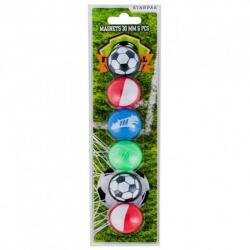 Starpak Magneti Fotbal 30 mm, multicolor, set 6 bucati, Starpak (JOC25541)