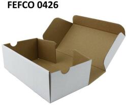 Cutie carton cu autoformare 100x100x60 alb, microondul E 360 g, FEFCO 0426 (EAFT360MAT100X100X60)