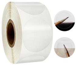 Etichete sigilare transparente adeziv permanent, diametru 30 mm, 4600 etichete/rola (FA30X30)