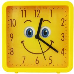 IDei Ceas de birou, pentru camera copiilor, ABS galben, 13x13 cm