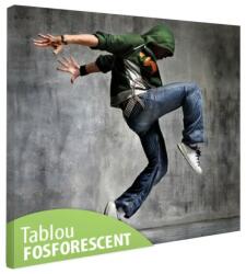 Tablou fosforescent Dansator Breakdance 40 cm x 40 cm