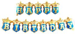 IDei Set baloane folie Happy Birthday, ghirlanda party, albastru auriu