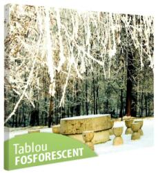 Tablou fosforescent Masa tacerii iarna 30 cm x 20 cm