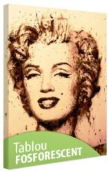  Tablou fosforescent Marilyn portret 52 cm x 90 cm