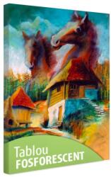 Tablou fosforescent Peisaj rural 120 cm x 80 cm