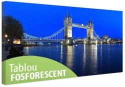 Tablou fosforescent Podul London 60 cm x 30 cm