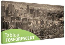 Tablou fosforescent Manhattan de sus 120 cm x 52 cm