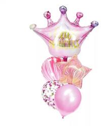 IDei Kit 5 baloane, aranjament Little Princess, roz