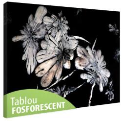 Tablou fosforescent Flori de cristal 60 cm x 40 cm
