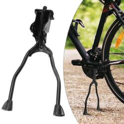 Procart Cric dublu pentru bicicleta, montare centrala, aliaj de aluminiu, picioare antiderapante, negru