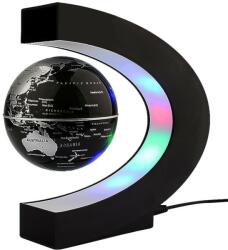  Glob pamantesc magnetic ce leviteaza, iluminat LED, 8, 5 cm, harta politica