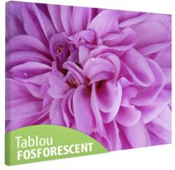  Tablou fosforescent Floare violet in detaliu 120 cm x 80 cm