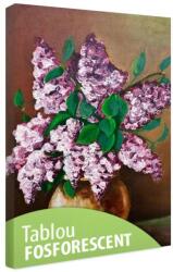 Tablou fosforescent Flori de liliac 30 cm x 20 cm