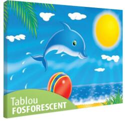 Tablou fosforescent Delfin 52 cm x 90 cm
