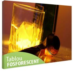 Tablou fosforescent Set de whisky 30 cm x 20 cm