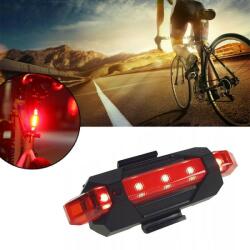 Esperanza Stop bicicleta 5 LED-uri, acumulator reincarcabil USB, 5 moduri iluminare, impermeabil