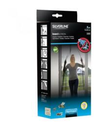 Silverline Plasa anti-insecte pentru usa, 2 parti, 75x250cm, gri antracit, Silverline