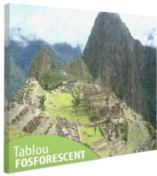 Tablou fosforescent Machu Picchu 30 cm x 20 cm