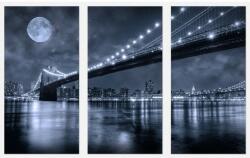  Set tablou 3 piese fosforescent Brooklyn 40 cm x 20 cm