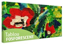 Tablou fosforescent Flori pictate in ulei 60 cm x 30 cm