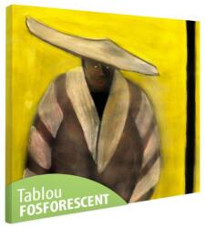 Tablou fosforescent Cu palarie 40 cm x 40 cm