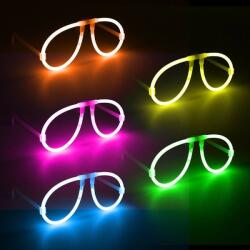Procart Ochelari luminescenti de petrecere, forma aviator, accesoriu neon, diverse culori Verde