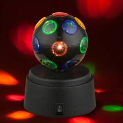 GLOBO Glob LED 0.06W, efect disco, rotativ, diametru 9 cm