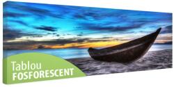 Tablou fosforescent Barca pe nisip 120 cm x 40 cm