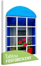 Tablou fosforescent Fereastra albastra 60 cm x 40 cm