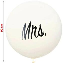 Procart Balon gigant inscriptie Mrs, diametru 92 cm, petrecere nunta, latex