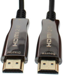 Well Cablu video WELL HDMI Male - HDMI Male, v2.0, Optical active, 50 m, Negru (CABLE-HDMI/HDMI/AOC-50-WL)