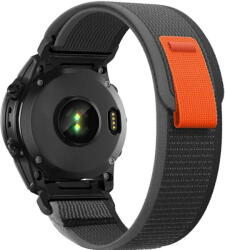 Tech-protect Accesoriu smartwatch TECH-PROTECT Nylon compatibila cu Garmin Fenix 3/5X/3HR/5X Plus/6X/6X Pro/7X Black/Orange (9319456606805)