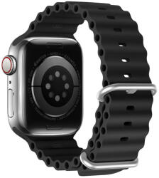 DuxDucis Accesoriu smartwatch DuxDucis Ocean Wave compatibila cu Apple Watch 4/5/6/7/8/SE 42/44/45mm Black (6934913033920)