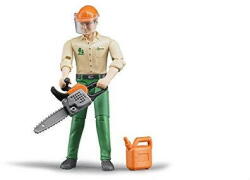 BRUDER bworld Forestry worker with accessories (60030) (60030) Figurina
